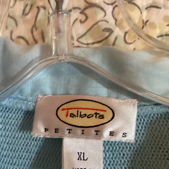 Beautiful Sweater by Talbots petite extra-large sweater blue Used ones - Picture 2 of 5